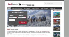 Desktop Screenshot of banffhotels.org